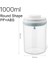 YUVARLAK-1000ML-GRI Tarzı 11 Kapasiteli Gıda Saklama Kutusu Konteyner Tek Düğme Onoff Mühürlü Kavanoz Tahıl Depolama Tankı Cansfor Buzdolabı Mutfak Taze Tutmak (Yurt Dışından) 1
