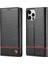 Iphone 12 Için Kılıf Pro Max Kart Ekleme Manyetik Karbon Fiber Deri (Yurt Dışından) 1
