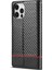 Iphone 12 Için Kılıf Pro Max Kart Ekleme Manyetik Karbon Fiber Deri (Yurt Dışından) 4