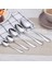 20.5cm Tarzı Paslanmaz Çelik Kahve Çay Kaşığı Yemek Kaşığı Set Dondurma Sundae Çay Kaşığı Tatlı Karıştırma Çorba Yemek Kaşığı Scoo (Yurt Dışından) 2