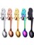 Renkli Stil 1 Adet Renkli Denizkızı Kaşık Yaratıcı Süt Kahve Kaşık Paslanmaz Çelik Dondurma Şeker Tatlı Kaşık Çay Kaşığı Yemek Sofra (Yurt Dışından) 5