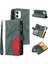 Kart Yuvası Standı Fermuar ile IPhone 12 Mini Kickstand Koruyucu Kılıf (Yurt Dışından) 1