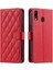 Samsung Galaxy A20 Için Telefon KILIFI/A30 Manyetik Kafes Flip Folio Cüzdan (Yurt Dışından) 1