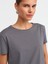 3471 Bisiklet Yaka Basic T-Shirt-Füme 4