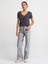3470 V Yaka Basic T-Shirt-Antrasit 1