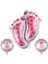 Ayak İzi Pembe Folyo Balon 3 Lü Set 75 cm 1