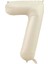 34 inç 7 Krem Renk Rakam Folyo Balon 1