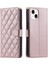 Iphone 15 Için Telefon Kılıfı Artı Kafes Manyetik El Kayışı Kart Yuvaları Flip (Yurt Dışından) 1