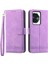 Honor 100 5g Hat Dokusu Deri Telefon Kılıfı Stant Cüzdanı (Yurt Dışından) 1