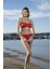 Luplu Straplez Bikini Takımı - Bordo 5