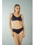 Luplu Toparlayıcı Yüksek Bel Bikini Takımı - Lacivert 3