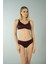 Luplu Toparlayıcı Yüksek Bel Bikini Takımı - Mürdüm 1
