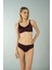 Luplu Toparlayıcı Yüksek Bel Bikini Takımı - Mürdüm 5