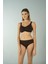 Luplu Toparlayıcı Yüksek Bel Bikini Takımı - Kahverengi 1