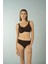 Luplu Toparlayıcı Yüksek Bel Bikini Takımı - Kahverengi 2