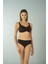 Luplu Toparlayıcı Yüksek Bel Bikini Takımı - Kahverengi 3