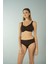 Luplu Toparlayıcı Yüksek Bel Bikini Takımı - Kahverengi 4