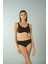 Luplu Toparlayıcı Yüksek Bel Bikini Takımı - Kahverengi 5