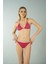Üçgen Ipli Bikini Takımı - Pembe 4