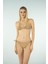 Üçgen Ipli Bikini Takımı - Kahverengi 1