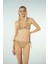 Üçgen Ipli Bikini Takımı - Kahverengi 4