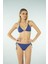 Üçgen Ipli Bikini Takımı - Saks 1