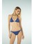 Üçgen Ipli Bikini Takımı - Saks 4