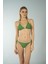 Parlak Üçgen Ipli Bikini Takımı - Yeşil 1