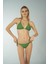 Parlak Üçgen Ipli Bikini Takımı - Yeşil 4