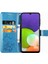 Samsung Galaxy A22 4g Dört Yapraklı Yonca Deri Kılıf Kısa Kayış (Yurt Dışından) 2