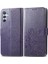Samsung Galaxy A34 5g Zarif Iş Dört Yapraklı Yonca Flip Case (Yurt Dışından) 1