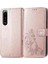 Sony Xperia 5 Iv Dört Yapraklı Yonca Zarif Iş Deri Kılıf (Yurt Dışından) 1