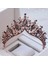 Siyah Kmvexo Barok Gül Altın Siyah Kristal Gelin Tiara Rhinestone Diadem Pageant Taç Gelinler Için Kafa Düğün Saç Aksesuarları (Yurt Dışından) 1
