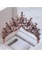Siyah Kmvexo Barok Gül Altın Siyah Kristal Gelin Tiara Rhinestone Diadem Pageant Taç Gelinler Için Kafa Düğün Saç Aksesuarları (Yurt Dışından) 2