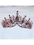 Siyah Kmvexo Barok Gül Altın Siyah Kristal Gelin Tiara Rhinestone Diadem Pageant Taç Gelinler Için Kafa Düğün Saç Aksesuarları (Yurt Dışından) 3