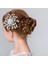 C 1 Adet Kırmızı Inci Kristal Kadın Saç Tarakları Headdress Gelin Tiaras Başlığı Saç Takı Düğün Gelin Saç Aksesuarları Forseven (Yurt Dışından) 5