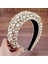 Siyah Boho Muhteşem Tam Diamante Yastıklı Barok Bantlar Kadınlar Için Lüks Kristal Hairbands Rhinestone Tiara Bling Saç Aksesuarları (Yurt Dışından) 2