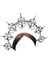F Gotik Lolita Tiara Taç Kafa Dıy Malzeme Paketi Cadılar Bayramı Vintage Güneş Tanrıçası Barok Halo Düğün Başlığı Parçaları (Yurt Dışından) 1