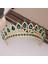 B Tarzı Düğün Tacı Gelin Başlığı Altın Gümüş Renk Rhinestone Kristal Diadem Kraliçe Taçlar Prenses Tiaras Düğün Saç Aksesuarları (Yurt Dışından) 4