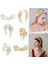 F-0369-G Altın Yaprak Taç Defne Tiara Grecian Leaf Geri Başlığı Inci Düğün Tiara Kafa Kadın Saç Taç Gelin Saç Aksesuarları (Yurt Dışından) 2