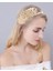 F-0369-G Altın Yaprak Taç Defne Tiara Grecian Leaf Geri Başlığı Inci Düğün Tiara Kafa Kadın Saç Taç Gelin Saç Aksesuarları (Yurt Dışından) 5
