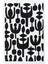 Perla Neo Prn 07 White Black Pamuklu Banyo Balkon Kilimi Makinede Yıkanabilir Mutfak Kilim 1