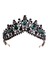 Tam Kırmızı Kmvexo Avrupa Yeşil Kristal Tiaras Vintage Siyah Rhinestone Pageant Taç Barok Gelin Düğün Saç Takı Aksesuarları Hediye (Yurt Dışından) 4