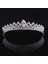 T Rhinestone Gelin Tiara Taç Prenses Gelin Kristal Diadem Kadınlar Balo Saç Süsler Düğün Gelin Kafası Takı Aksesuarları (Yurt Dışından) 5