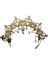 D Gotik Lolita Tiara Taç Kafa Dıy Malzeme Paketi Cadılar Bayramı Vintage Güneş Tanrıçası Barok Halo Düğün Başlığı Parçaları (Yurt Dışından) 5