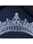 Altın Beyaz Barok Lüks Gelin Kristal Tiara Taçlar Prenses Kraliçe Pageant Balo Taklidi Peçe Tiaras Kafa Düğün Saç Aksesuarları (Yurt Dışından) 4