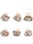 6 Yaprak Kadınlar Kızlar Için Yeni Moda Yengeç Pençe Klip Altın Kelebek Kalp Barrette Tam Rhinestone Düğün Saç Aksesuarları Takı Hediye (Yurt Dışından) 2