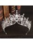 Stil Mn Düğün Tacı Gelin Başlığı Altın Gümüş Renk Rhinestone Kristal Diadem Kraliçe Taçlar Prenses Tiaras Düğün Saç Aksesuarları (Yurt Dışından) 1