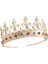 Altın Rengi 3 Barok Vintage Kraliyet Kral Taç Erkekler Için Tam Yuvarlak Şerit Büyük Altın Tiaras ve Taçlar Balo Parti Kostüm Saç Aksesuarları Erkekler (Yurt Dışından) 1