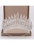 Stil Ef Düğün Tacı Gelin Başlığı Altın Gümüş Renk Rhinestone Kristal Diadem Kraliçe Taçlar Prenses Tiaras Düğün Saç Aksesuarları (Yurt Dışından) 1